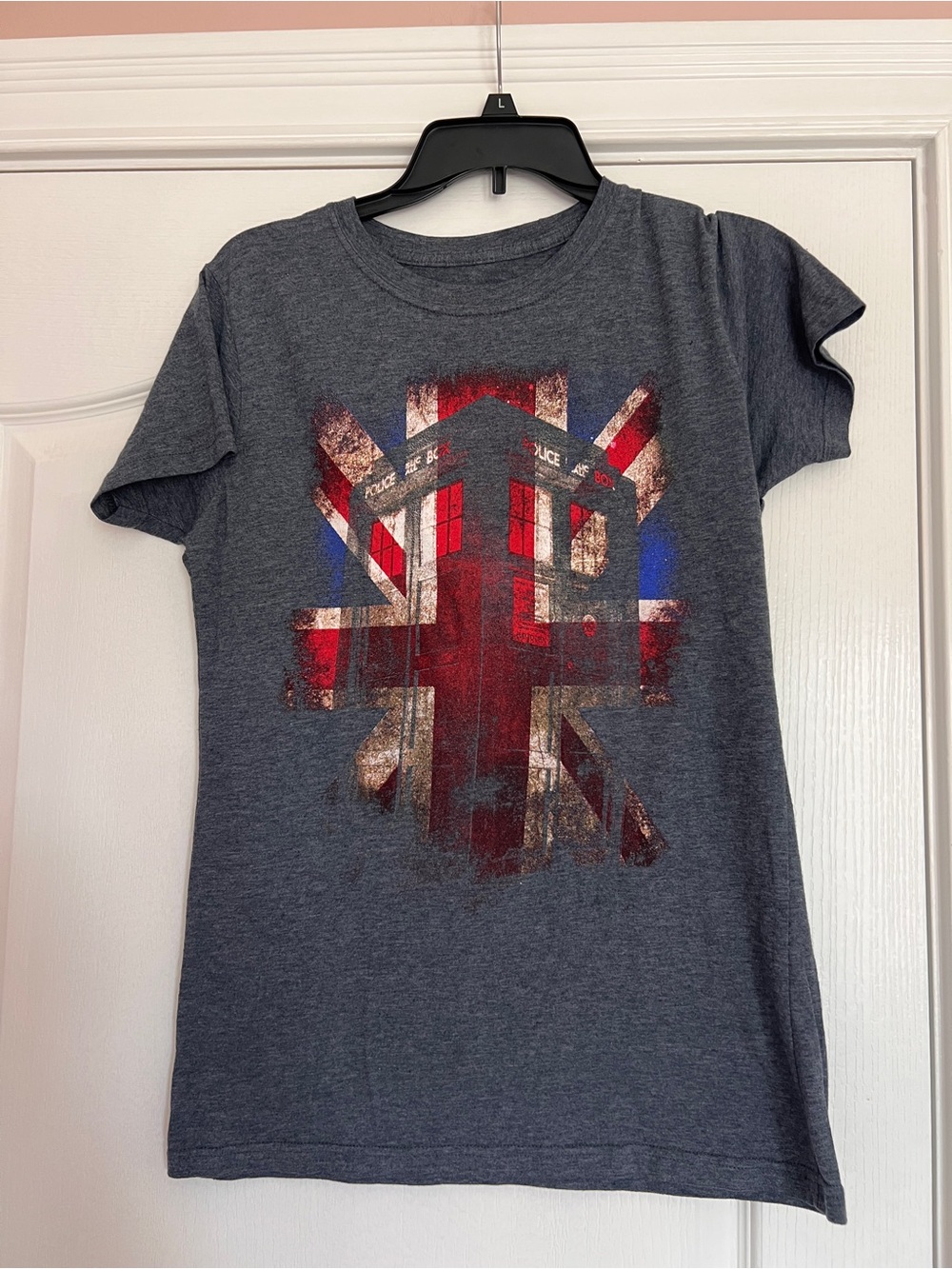 Dr Who Graphic Tee with Union Jack and Police Box